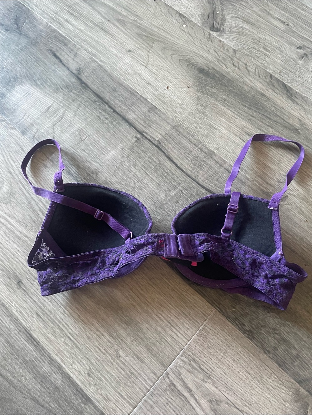 La SENZA Purple Lace Padded Bra with Adjustable Straps - Picture 2 of 3